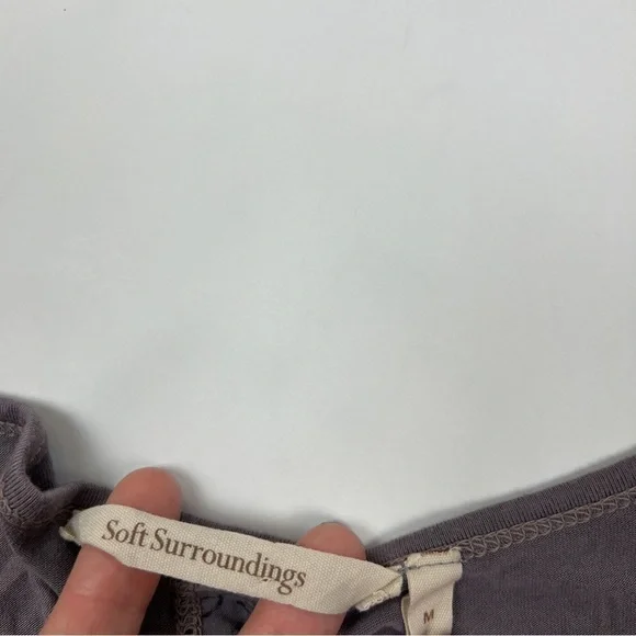 Soft Surroundings Purple Long Sleeve Mystical Moonrise Top - Picture 3 of 5